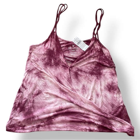 American Eagle Outfitters Red Wrap Camisole - Picture 1 of 4